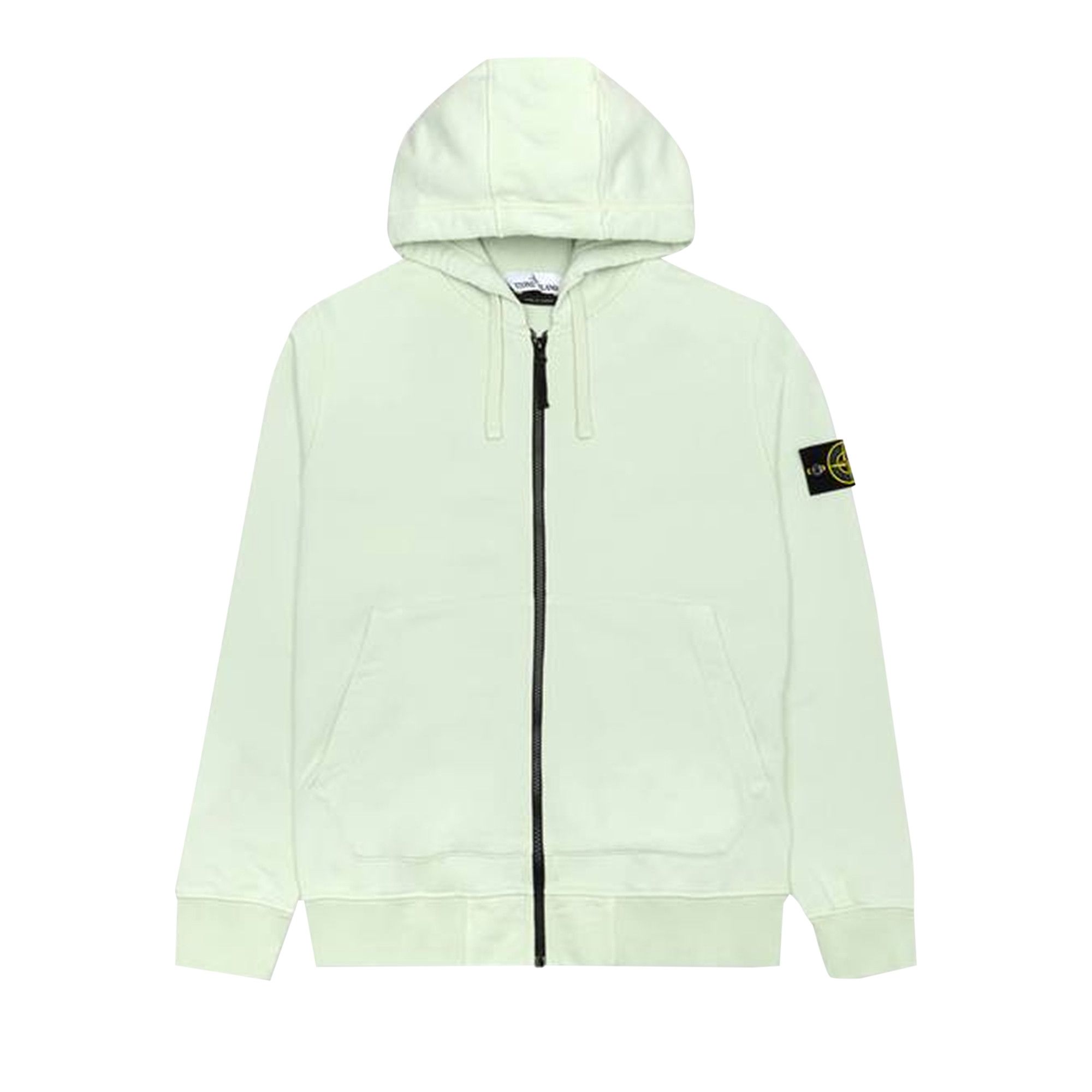 Stone island lime green hoodie top