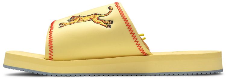 KidSuper Studios x Puma Wilo Slide Yellow Peach Beige