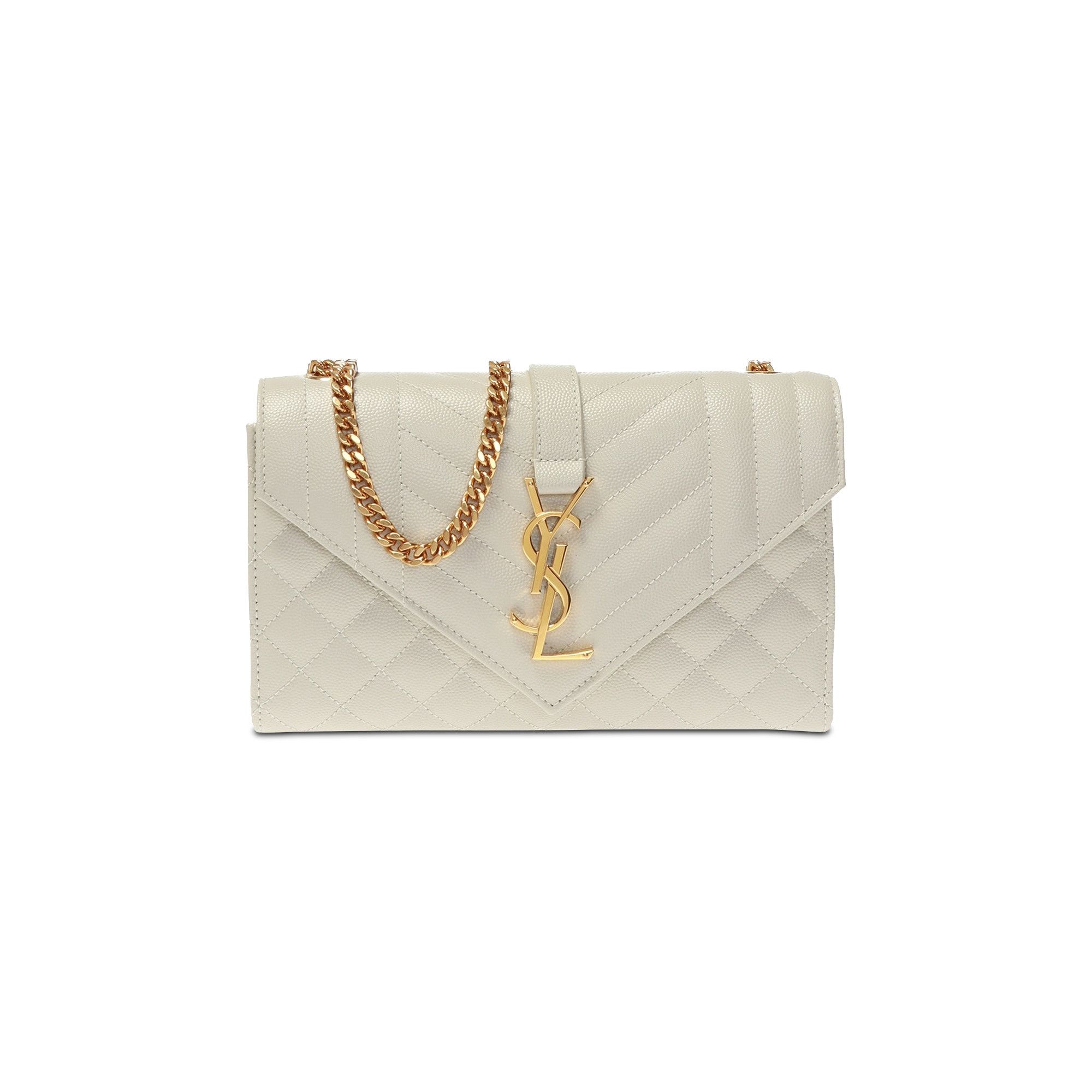 Buy Saint Laurent Small Envelope Chain Bag 'Cream' - 600195