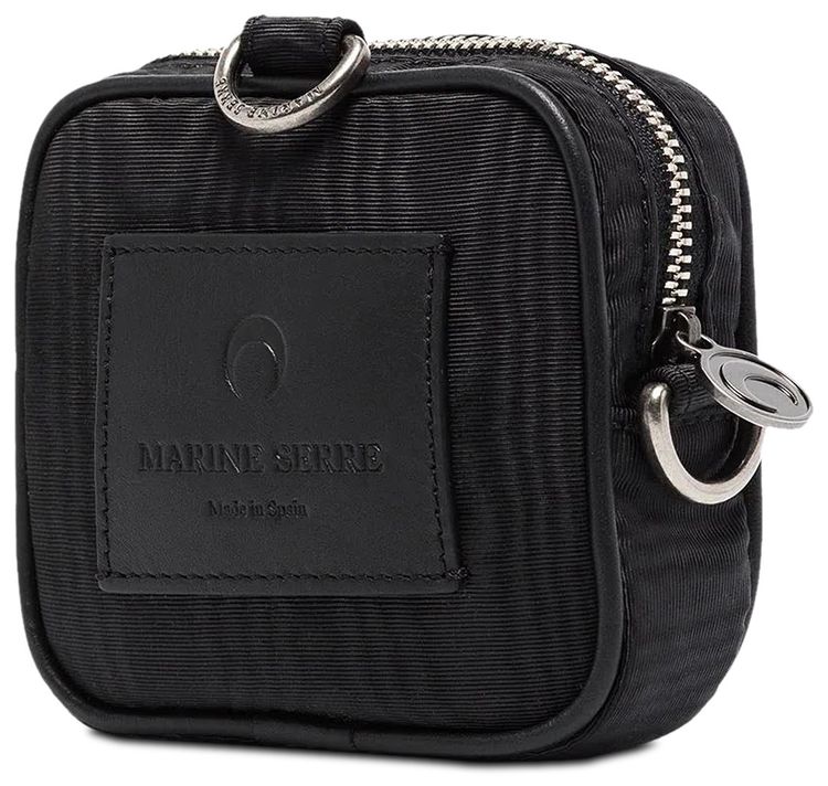 Marine Serre One Pocket Mini Pouch Black