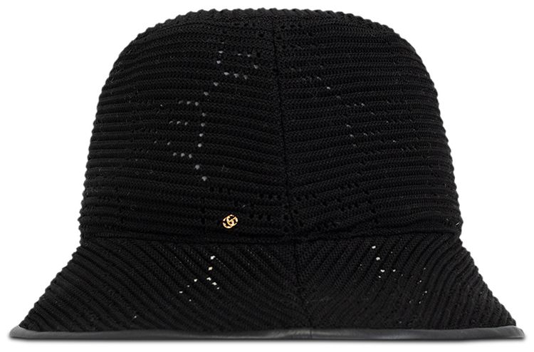 Gucci GG Cable Knit Fedora BlackBlack