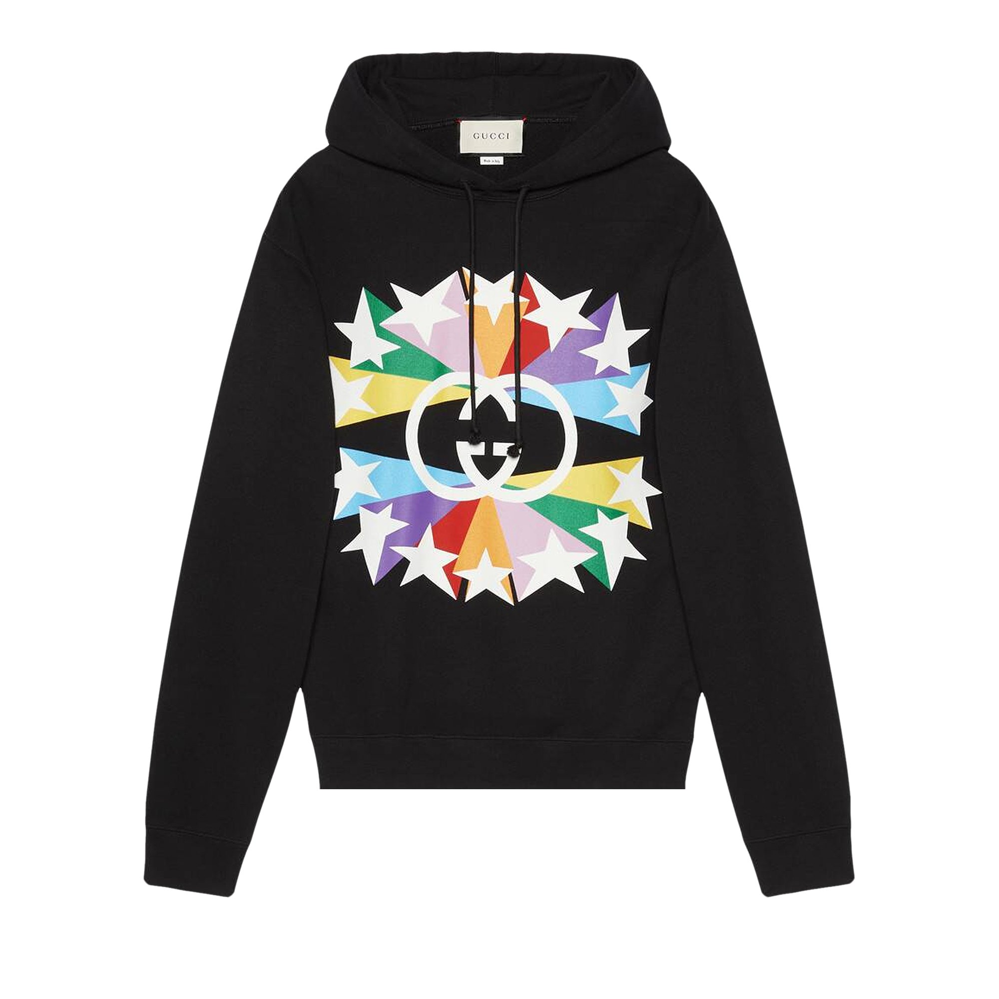 Buy Gucci Interlocking G Star Burst Print Cotton Sweatshirt 'Black