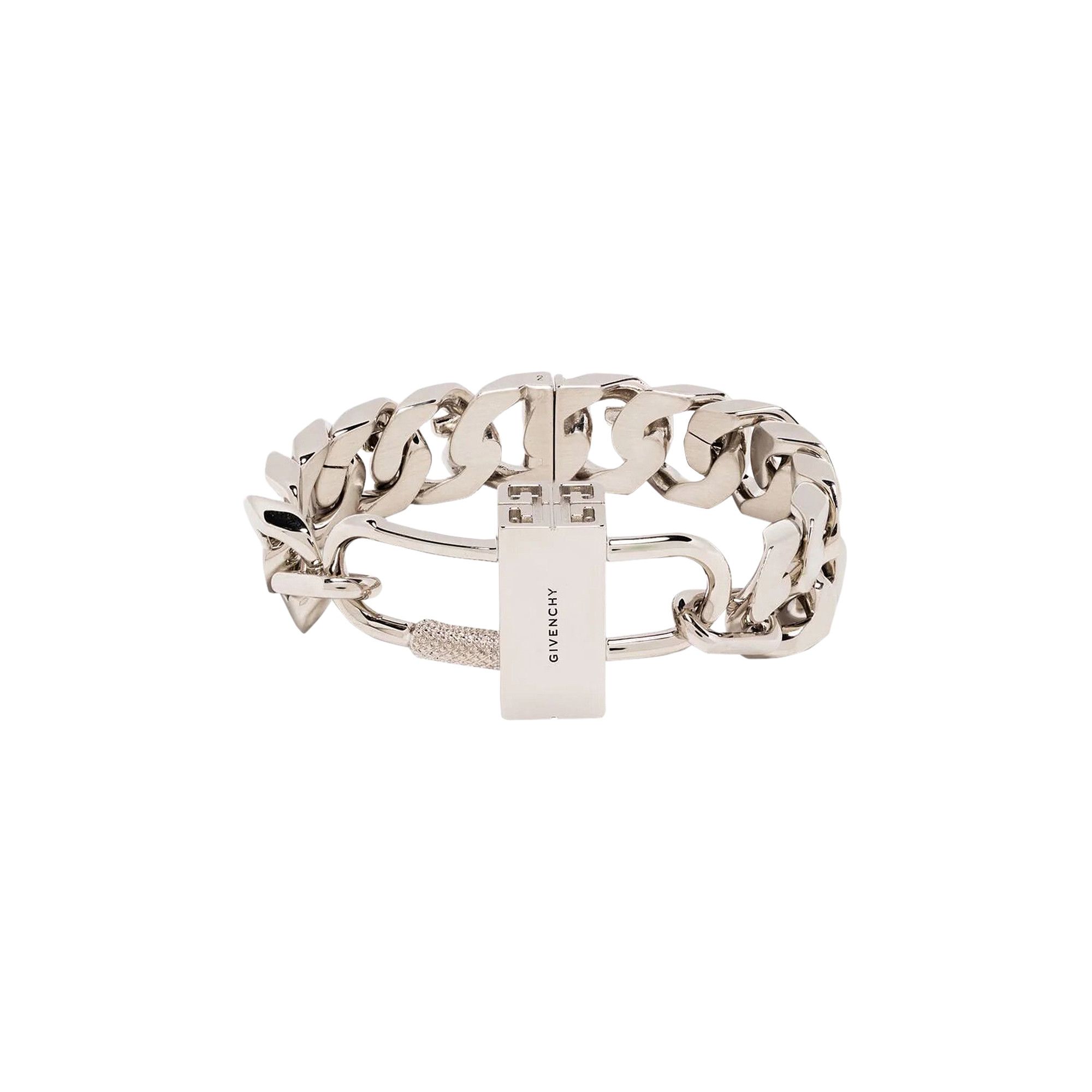 Buy Givenchy G Chain Lock Small Bracelet 'Silvery