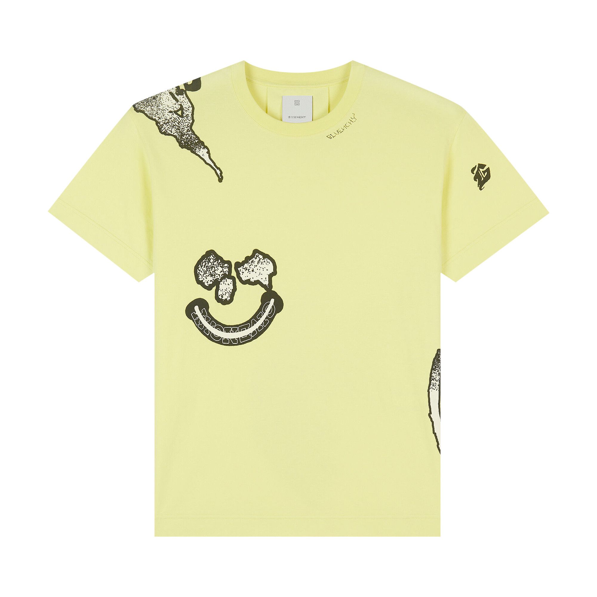 Buy Givenchy Bat Lol Print Oversized T Shirt Acid Yellow BM71553Y6B 725 GOAT