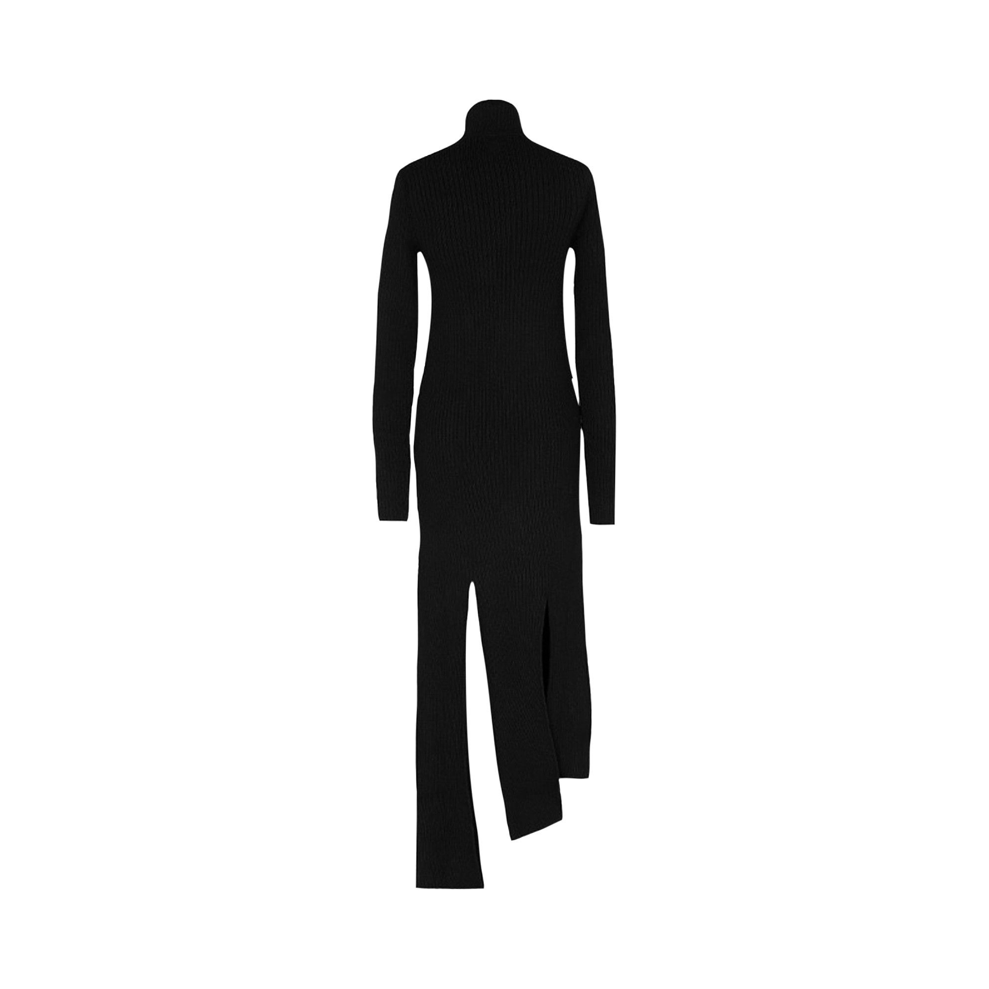 Buy Bottega Veneta Assymetric Knitted Dress 'Black' - 664144