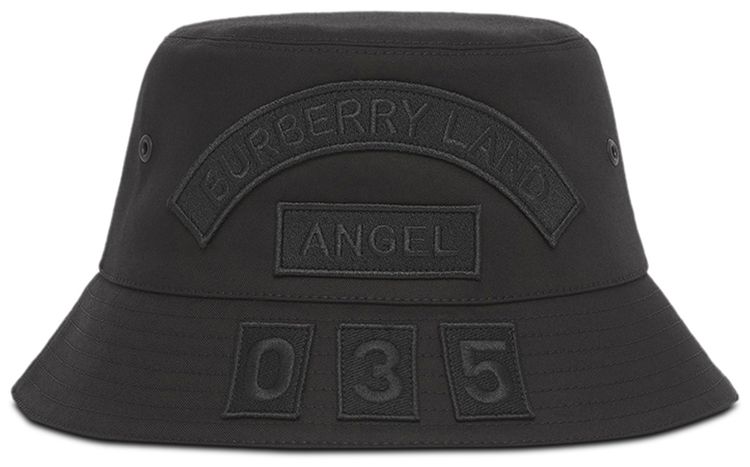 Burberry Multi Badge Bucket Hat BlackMulticolor