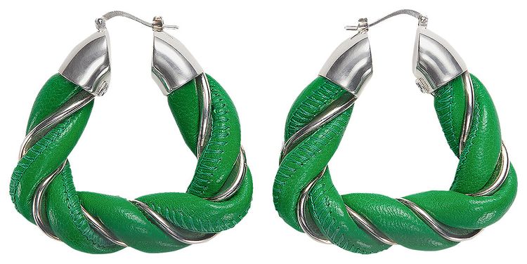 Bottega Veneta Twist Earrings Parakeet