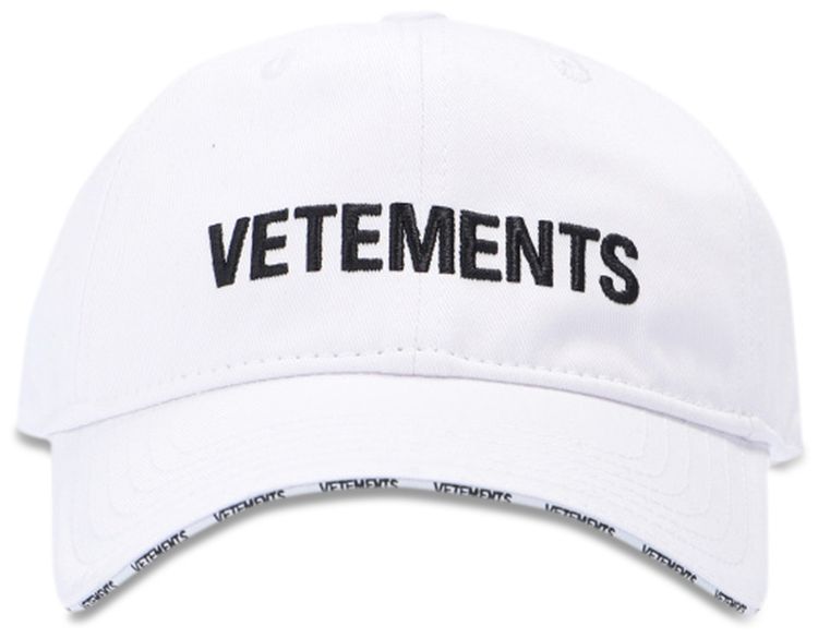 Vetements Classic Logo Cap White
