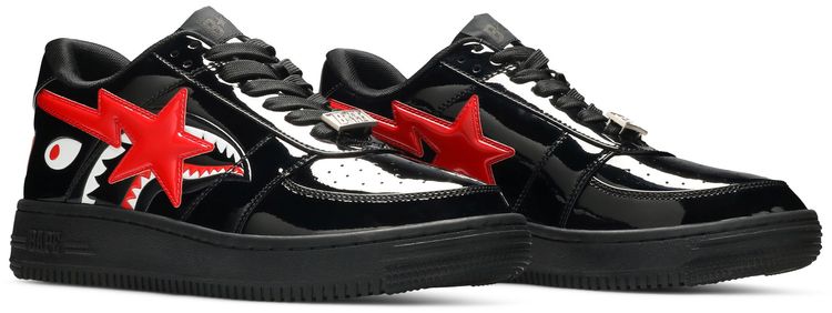 Bapesta Low M2 Shark Face   Black