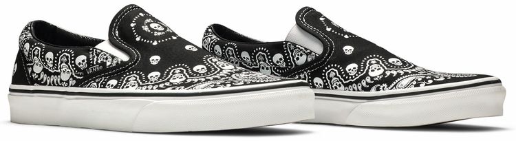 Vans Classic Slip On Bandana   Black