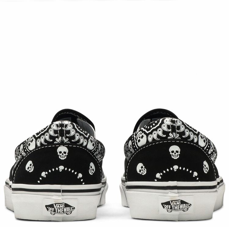 Vans Classic Slip On Bandana   Black