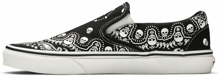 Vans Classic Slip On Bandana   Black