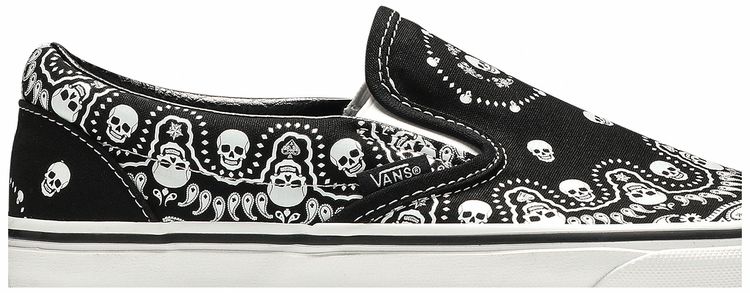 Vans Classic Slip On Bandana   Black