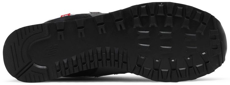 New Balance 574 Black Velocity Red