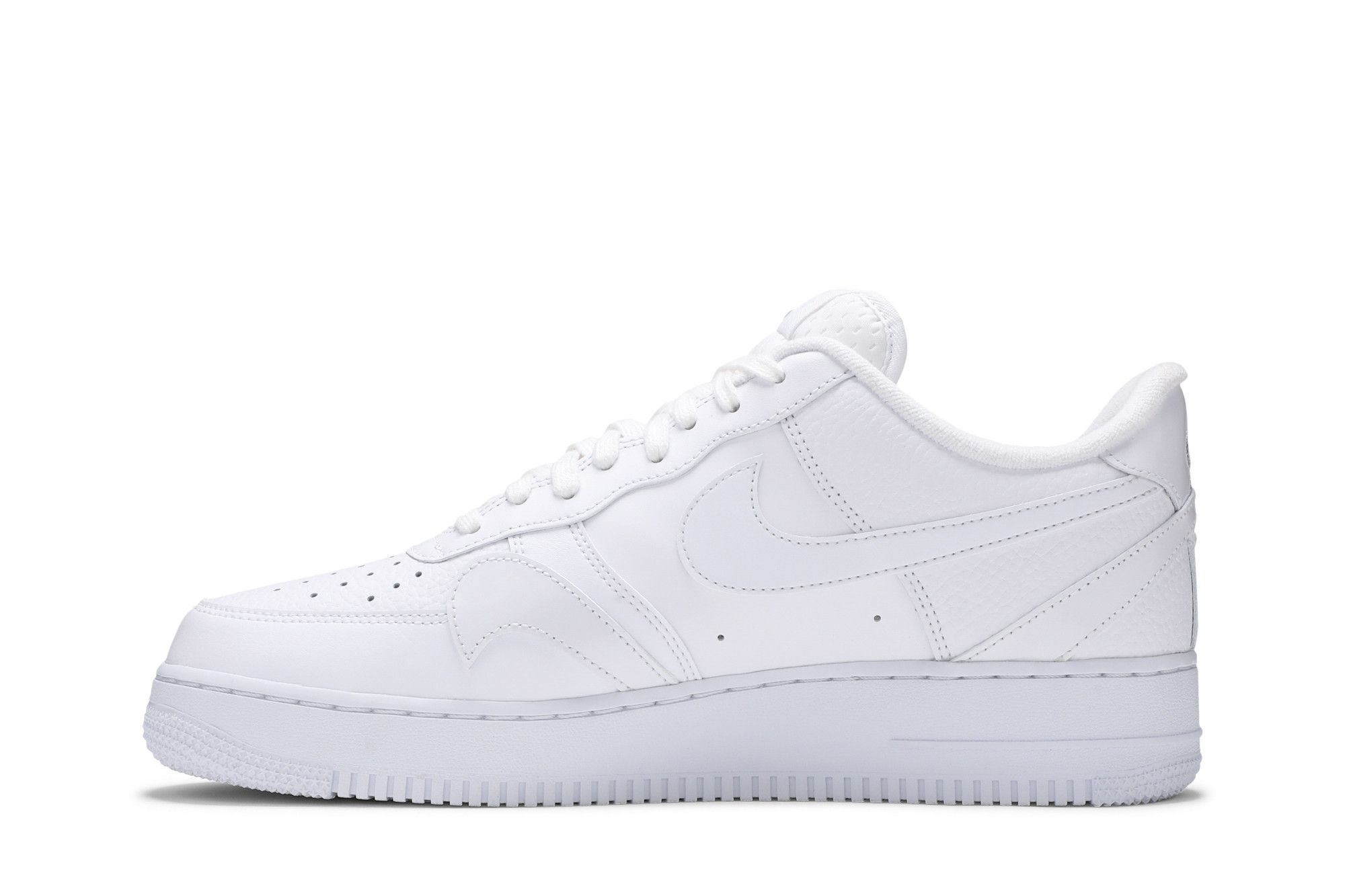 Size 10.5 Air Force 1 '07 LV8 'Misplaced Swoosh - Triple White'