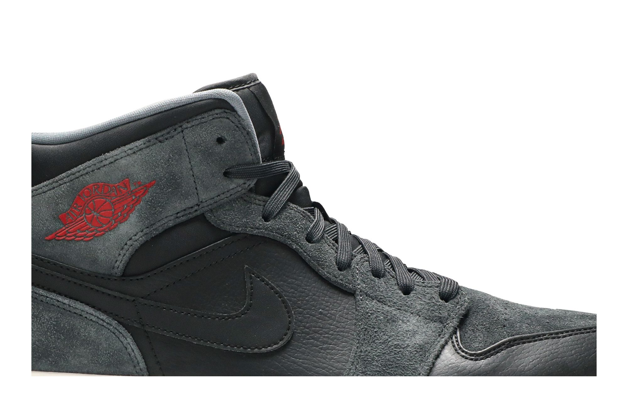 Jordan 1 mid black suede clearance