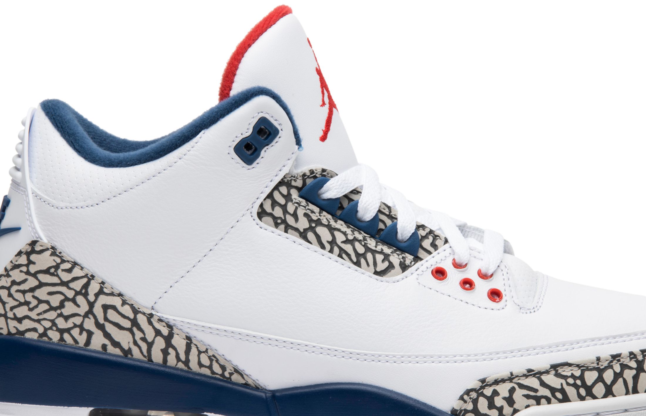 red and blue jordan 3