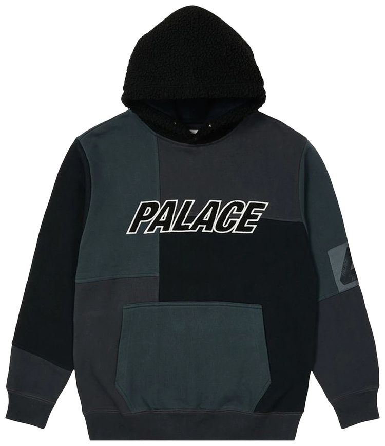 Palace Fleeced Hood Black