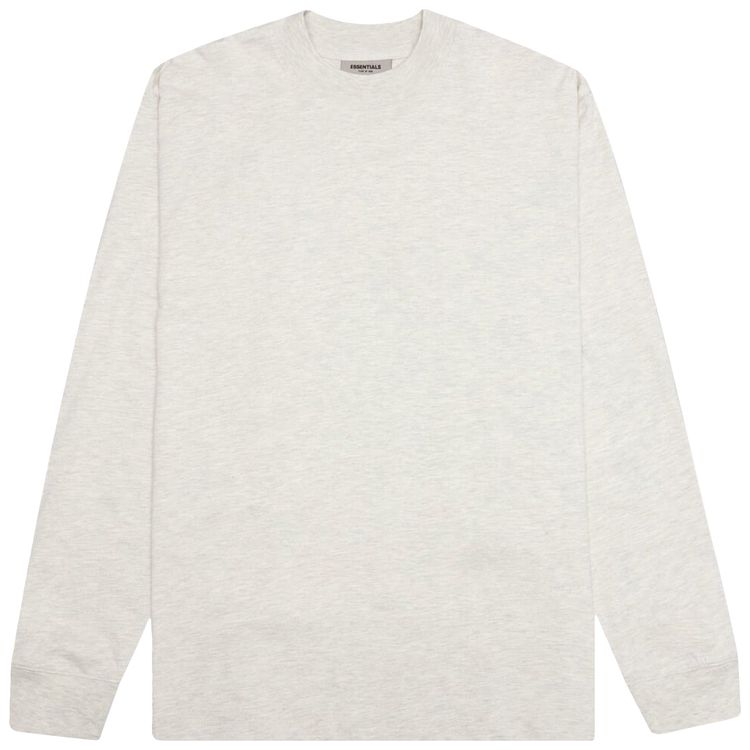 Fear of God Essentials Long Sleeve Tee Light Heather Oatmeal