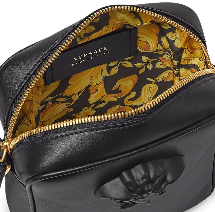 Versace La Medusa Leather Minibag BlackVersace Gold