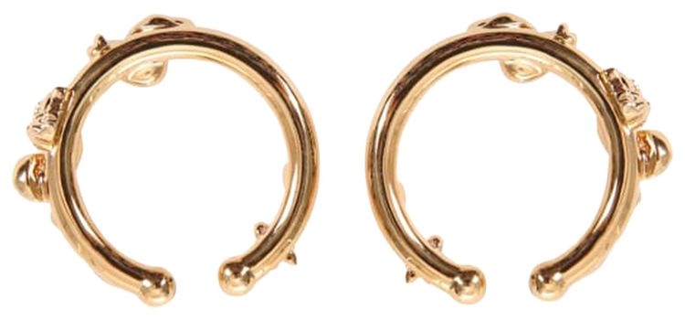 Versace Metal Earrings Versace Gold