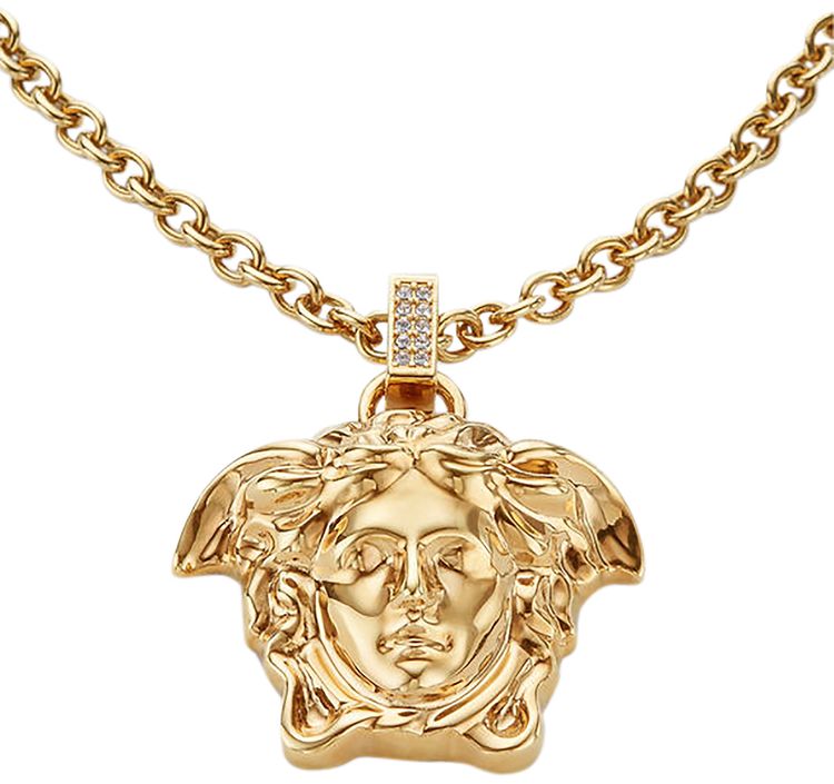 Versace La Medusa Pendant Necklace Gold
