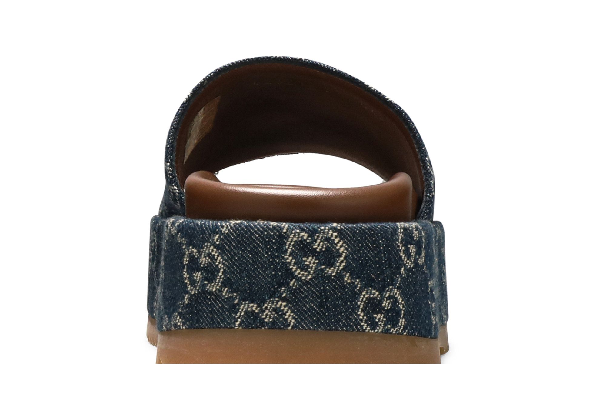 Buy Gucci Wmns Platform Slide Sandal 'Allover GG Denim