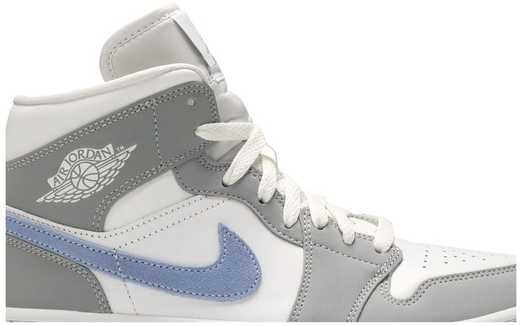 Wmns Air Jordan 1 Mid Wolf Grey Aluminum