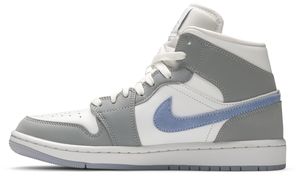 Nike Air Jordan 1 Mid Wolf Grey Aluminium Wmns