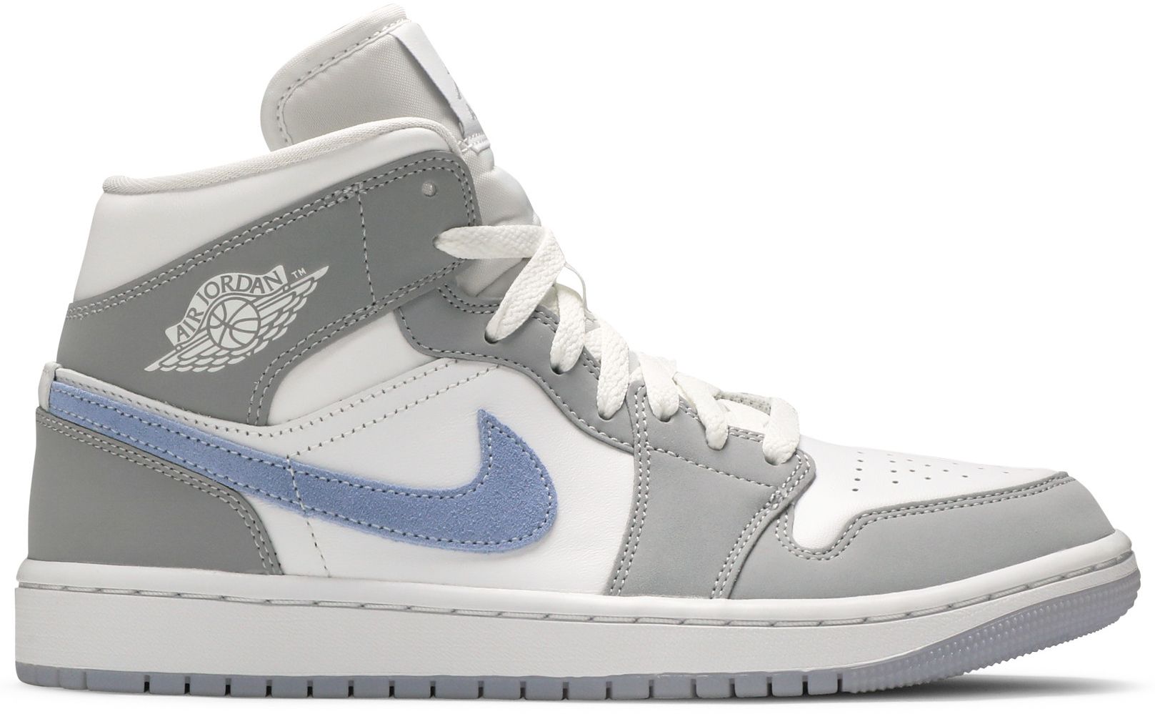 Wmns Air Jordan 1 Mid 'wolf Grey Aluminum'