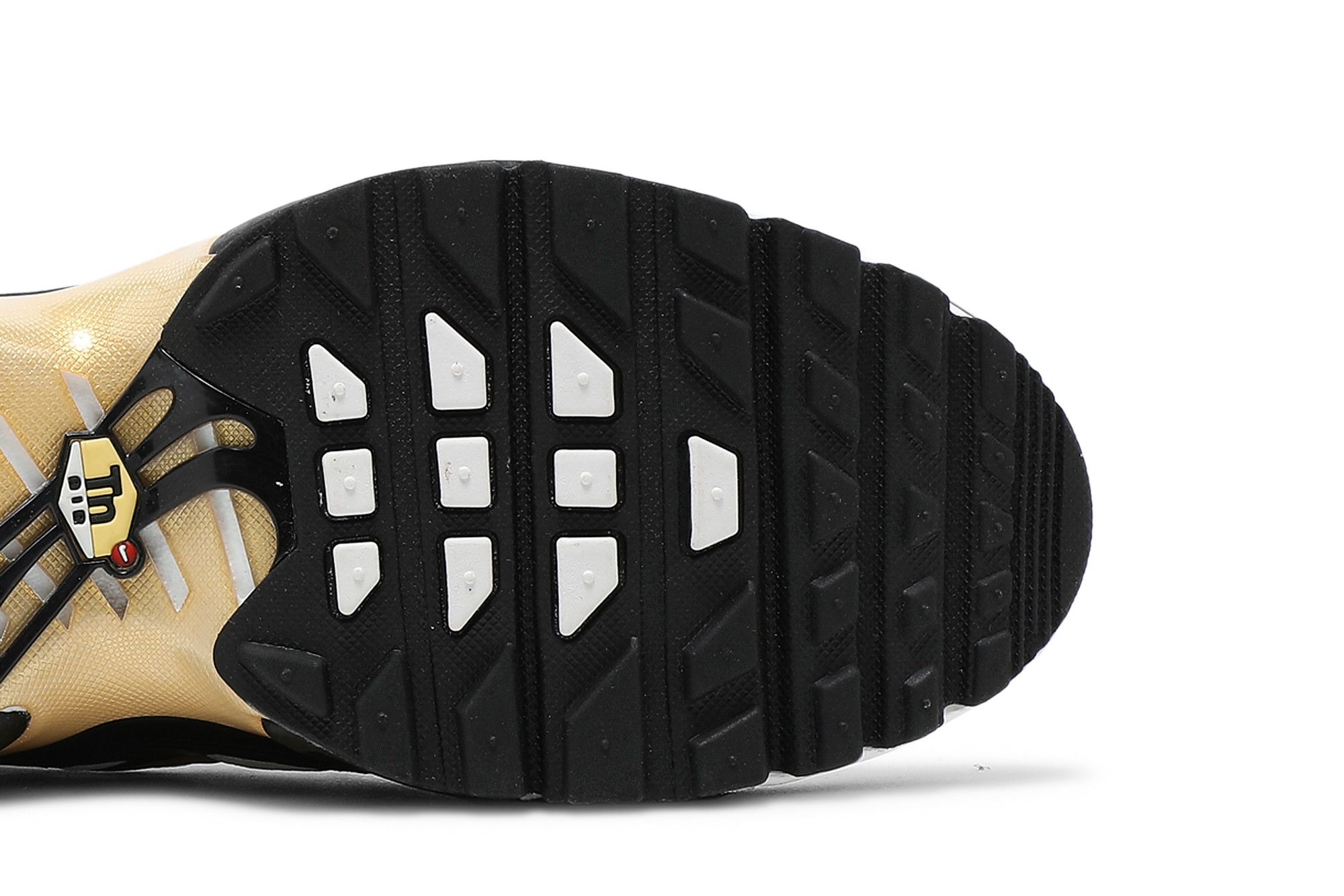 Nike air max plus gs tn white metallic gold on sale