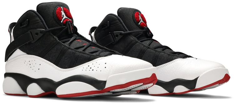 Air Jordan 6 Rings Black White Gym Red