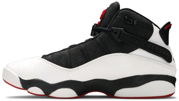 Air Jordan 6 Rings Black White Gym Red
