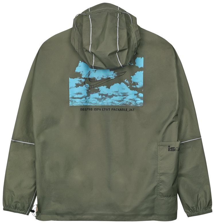 Nike M NRG iSPA Packable Jacket Light ArmyBlack