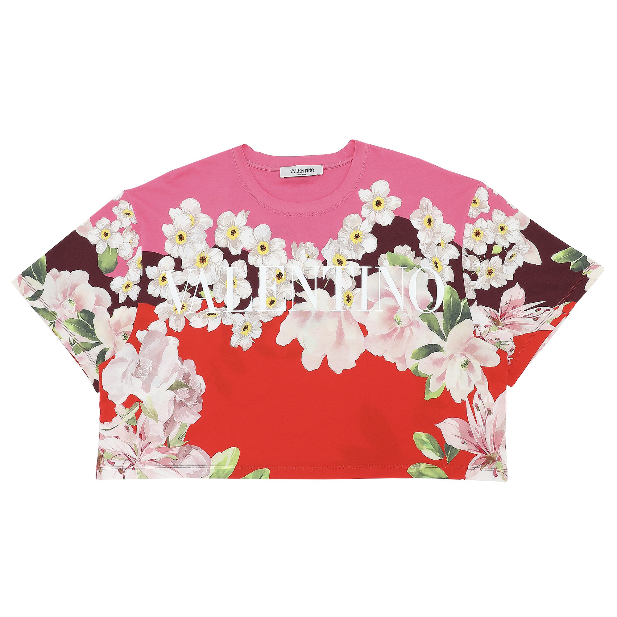 Valentino Floral Cropped T-Shirt 'Multicolor' | GOAT