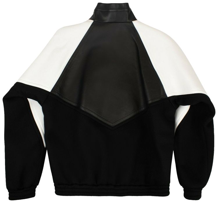Burberry Logo Graphic Funnel Neck Sweater BlackWhite