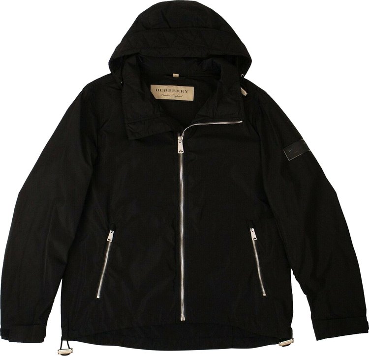 Burberry Packaway Hooded Jacket 'Black'