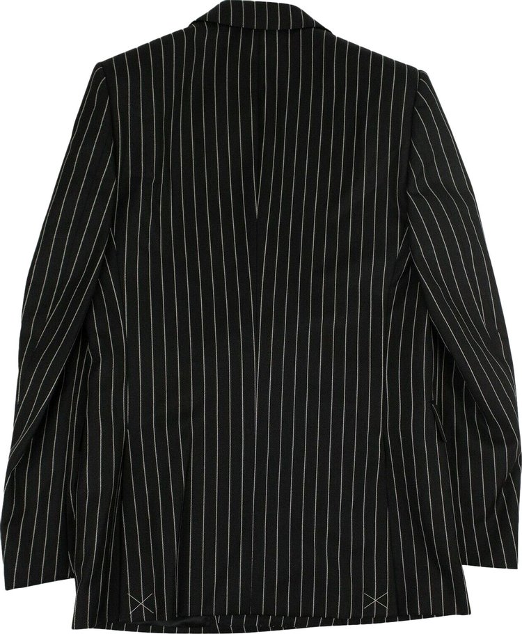 Burberry Pinstriped Blazer Black