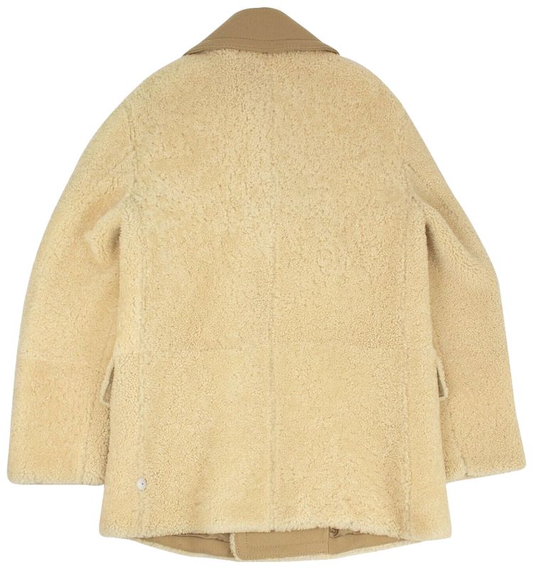 Burberry Shearling Coat Sesame