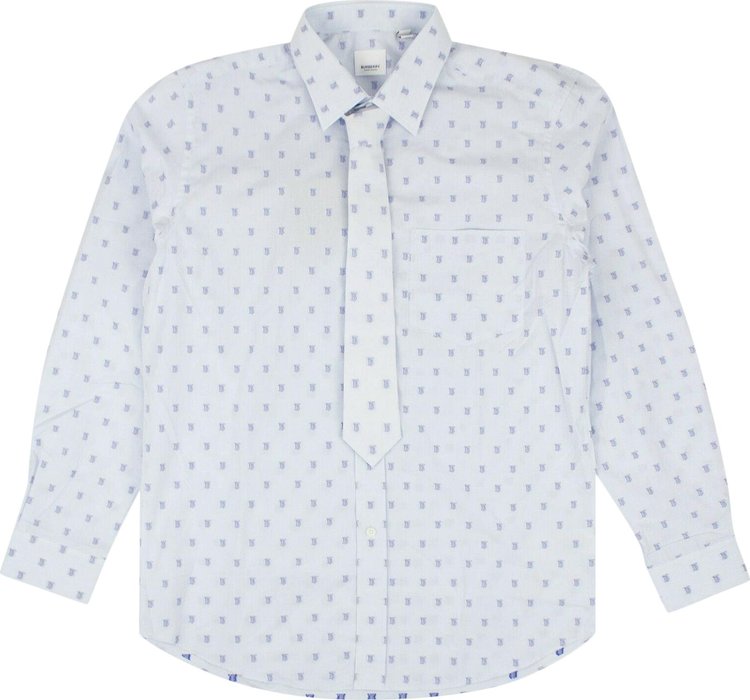 Burberry Monogram Shirt With Tie 'Blue'