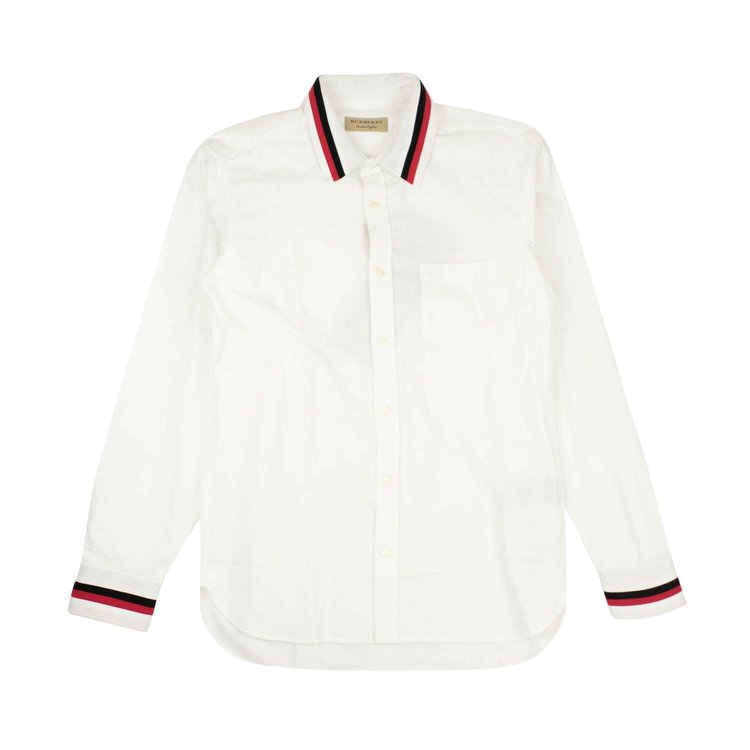 Burberry Striped Cotton Oxford Shirt 'White'