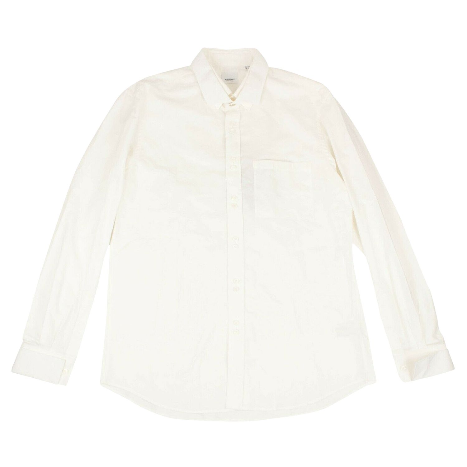 Buy Burberry Collared Shirt Optic White 4558047 GOAT buy-burberry-collared-shirt-optic-white-4558047-goat