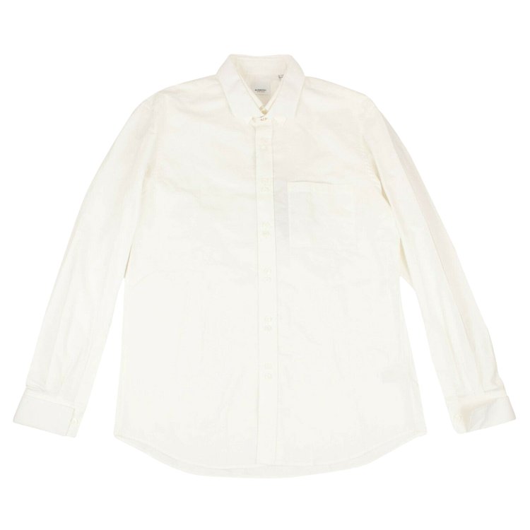 Buy Burberry Collared Shirt 'Optic White' - 4558047 | GOAT