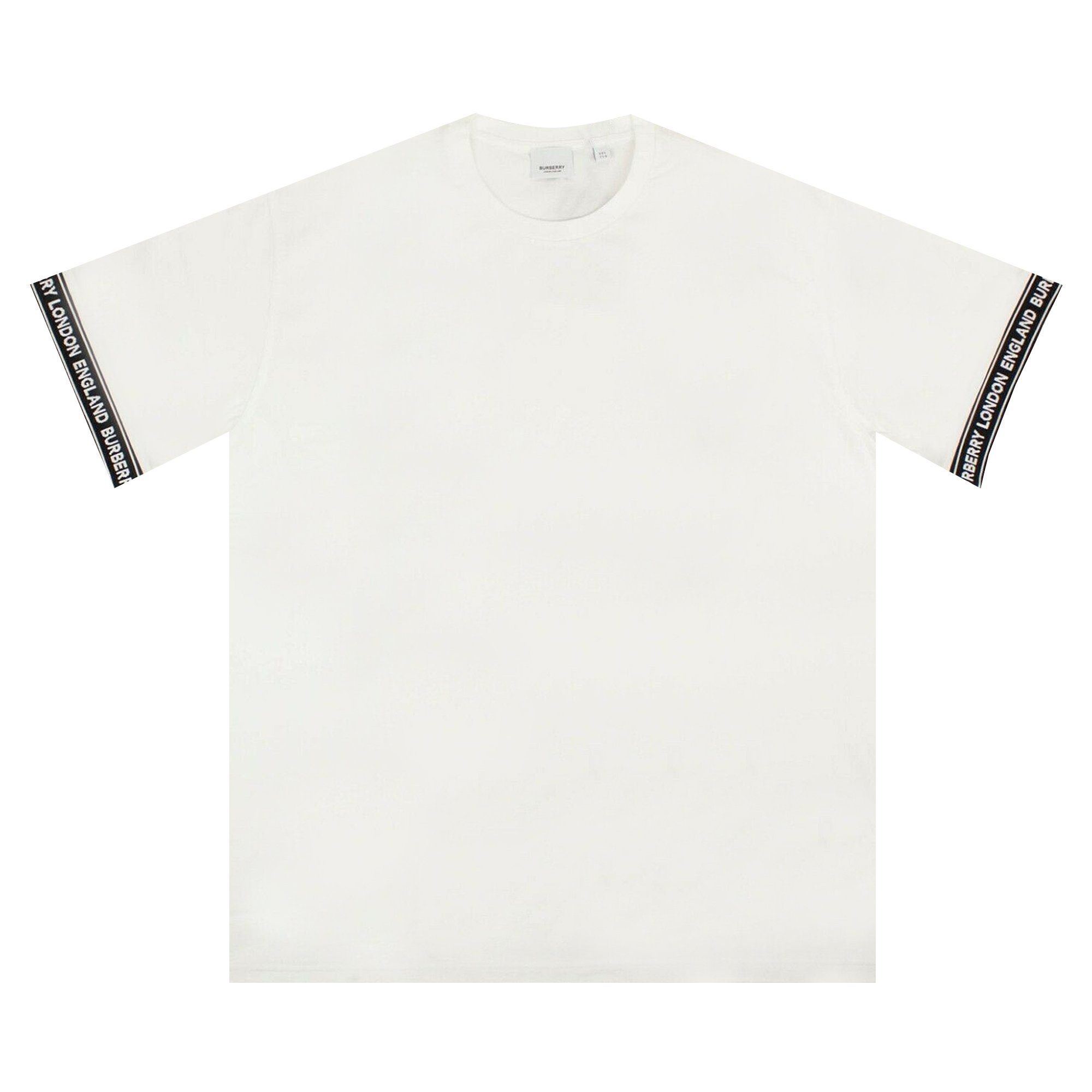 Burberry Logo Tape Over T-Shirt 'White'