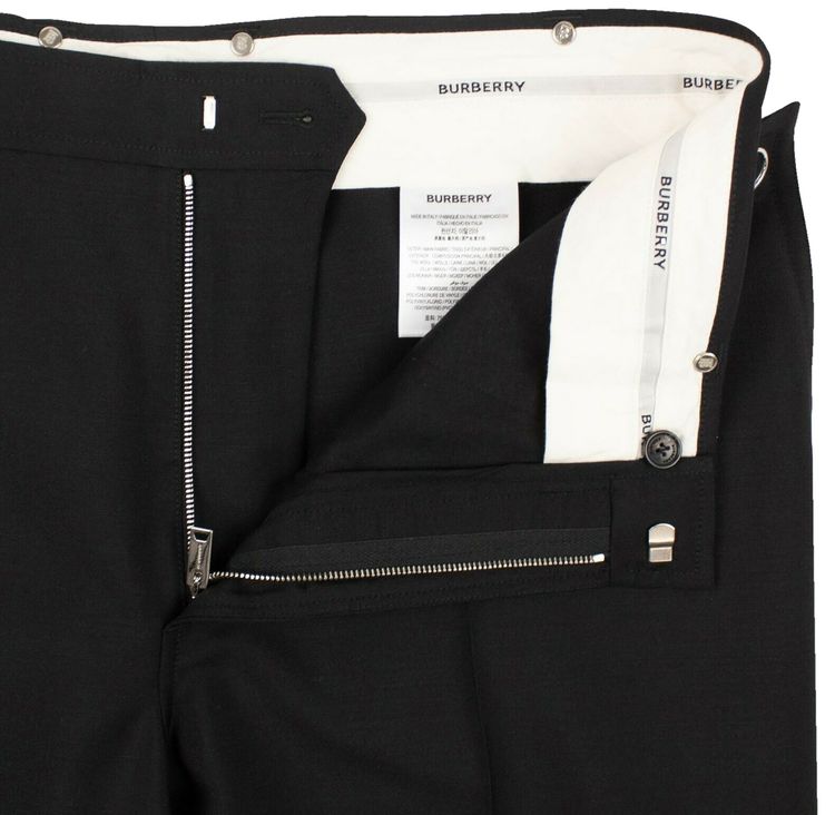 Burberry Plastic Pocket Trousers Black