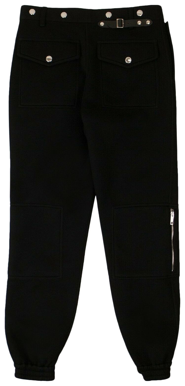 Burberry Press Stud Detail Trousers Black