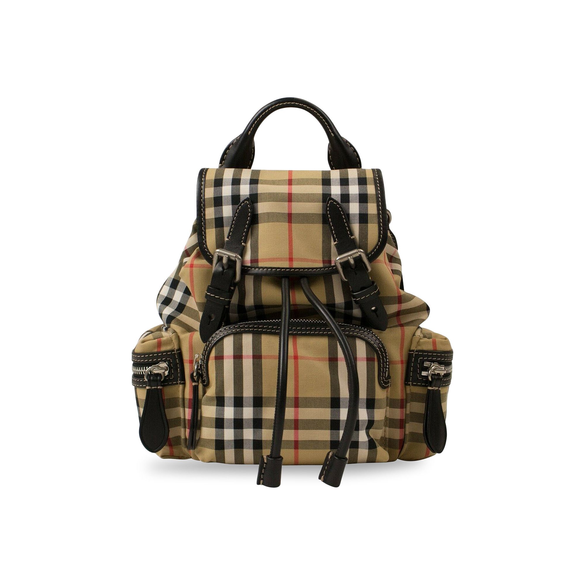 Burberry print top backpack