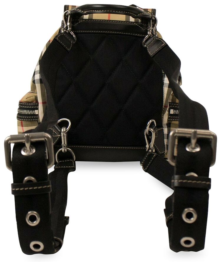 Burberry Print Small Rucksack Tan