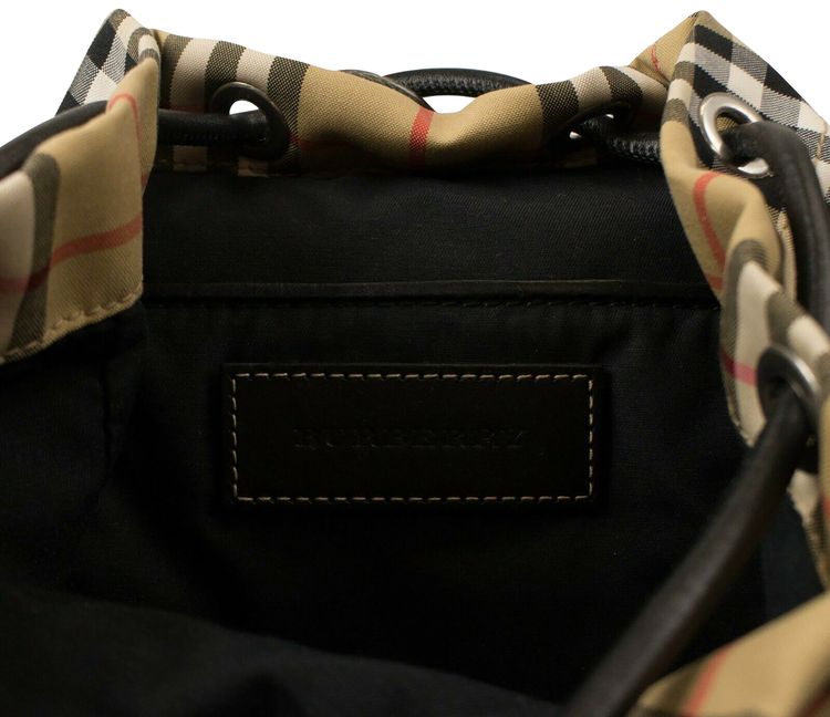 Burberry Print Small Rucksack Tan