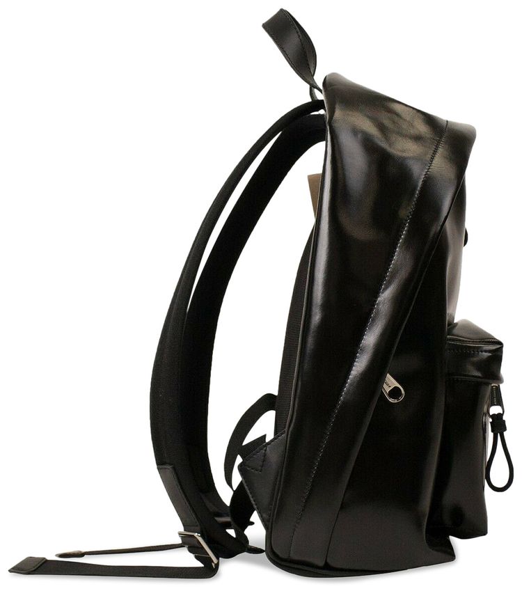 Burberry Logo Print Backpack Black